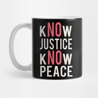 Know justice Know Peace Mug